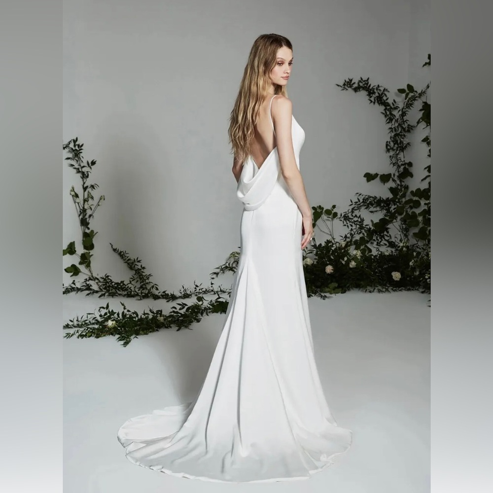 Brand New Beautiful Satin Theia Wedding Dress Never Worn with tags